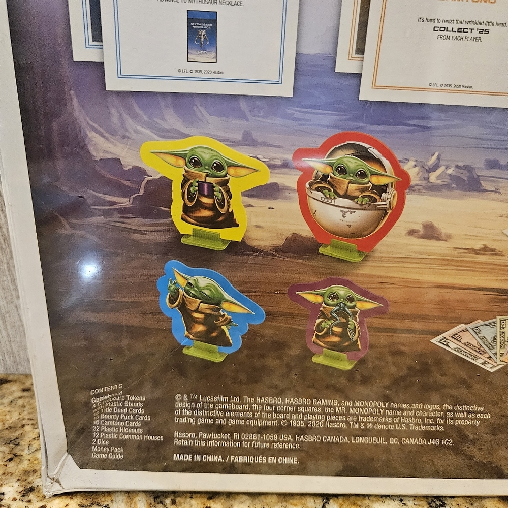 Star Wars The Mandalorian Monopoly Board Game SEALED Complete - Picture 5 of 16